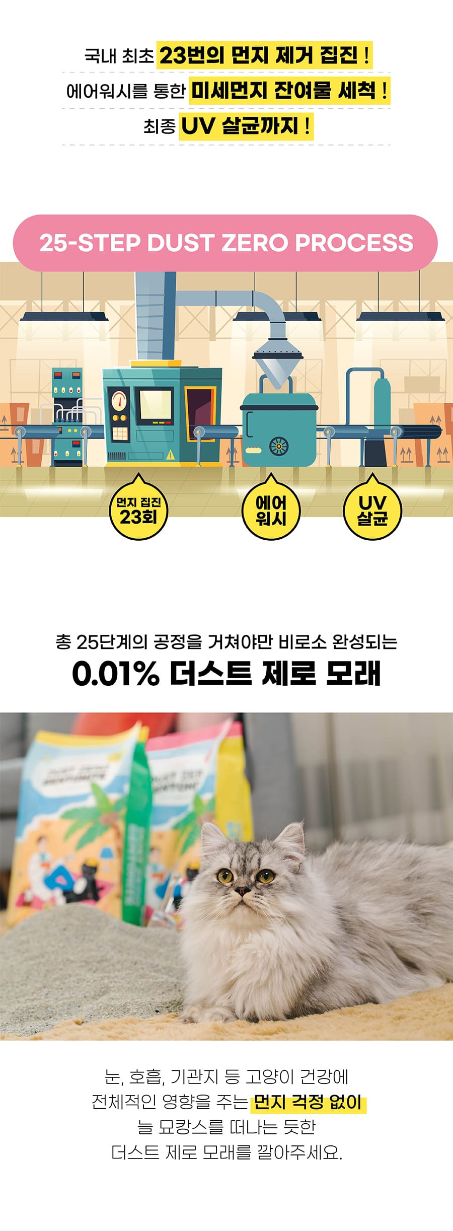 냥쌤 더스트제로 벤토나이트 모래 6kg (무향/피톤치드향)-상품이미지-12